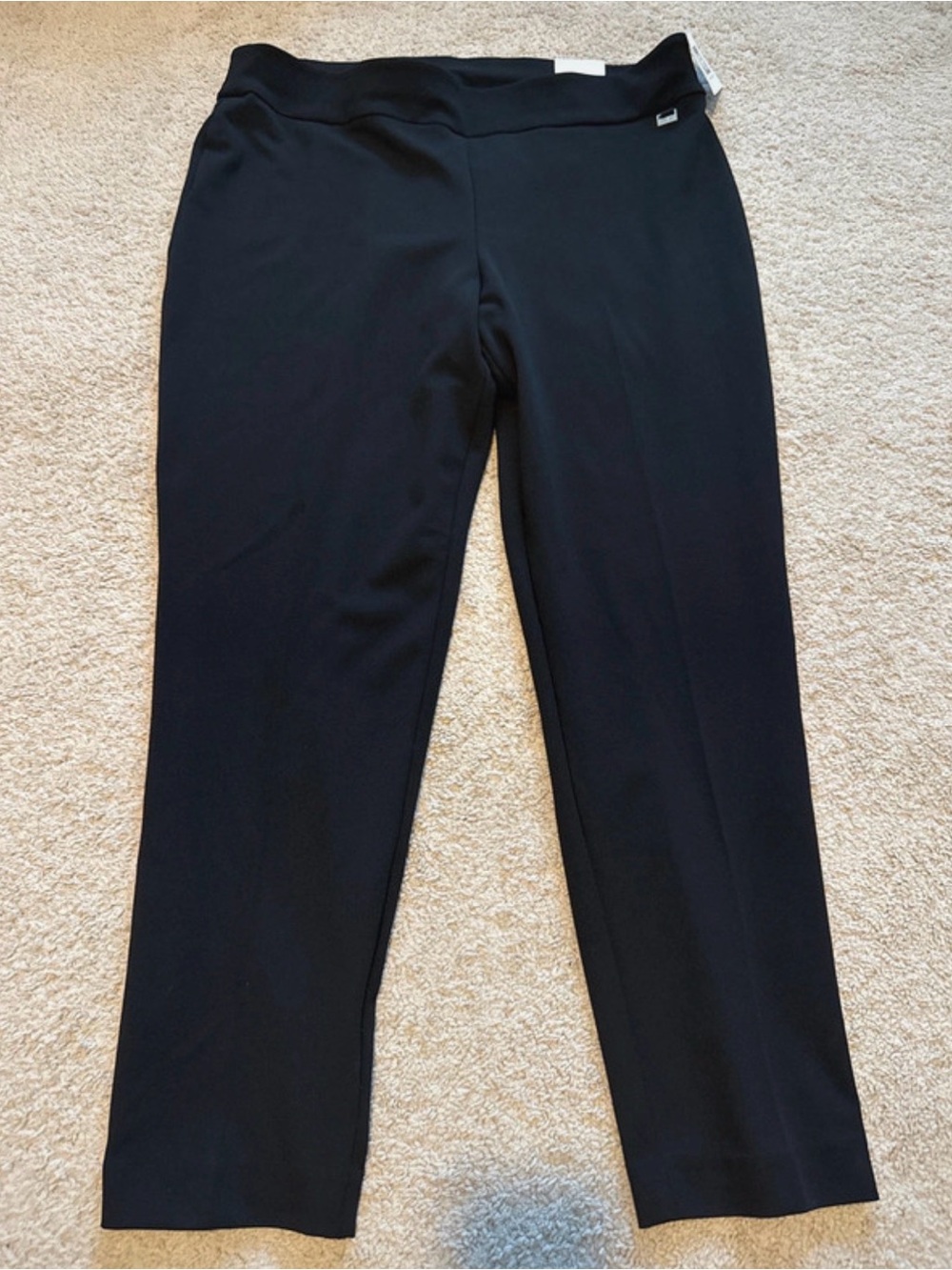 Anne Klein Black Straight-Leg Women’s Pants